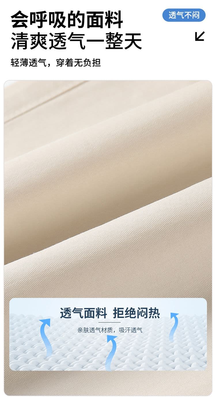 실사 2026 여름 새로운 면 폴리 에스터 워시 물 신축성 하프 허리밴드 머리 한국 스타일 비즈니스 몸매 가꾸기 5 점 반바지 남자 상세 이미지 3