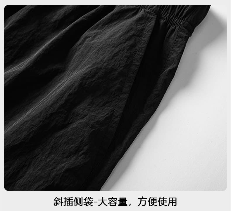 실사 여름 새로운 차가운 센스 속도 건조한 반바지 남자 야외 캐주얼 루즈핏 오부 바지 산계 트렌드 얇은 스타일 바지 상세 이미지 19