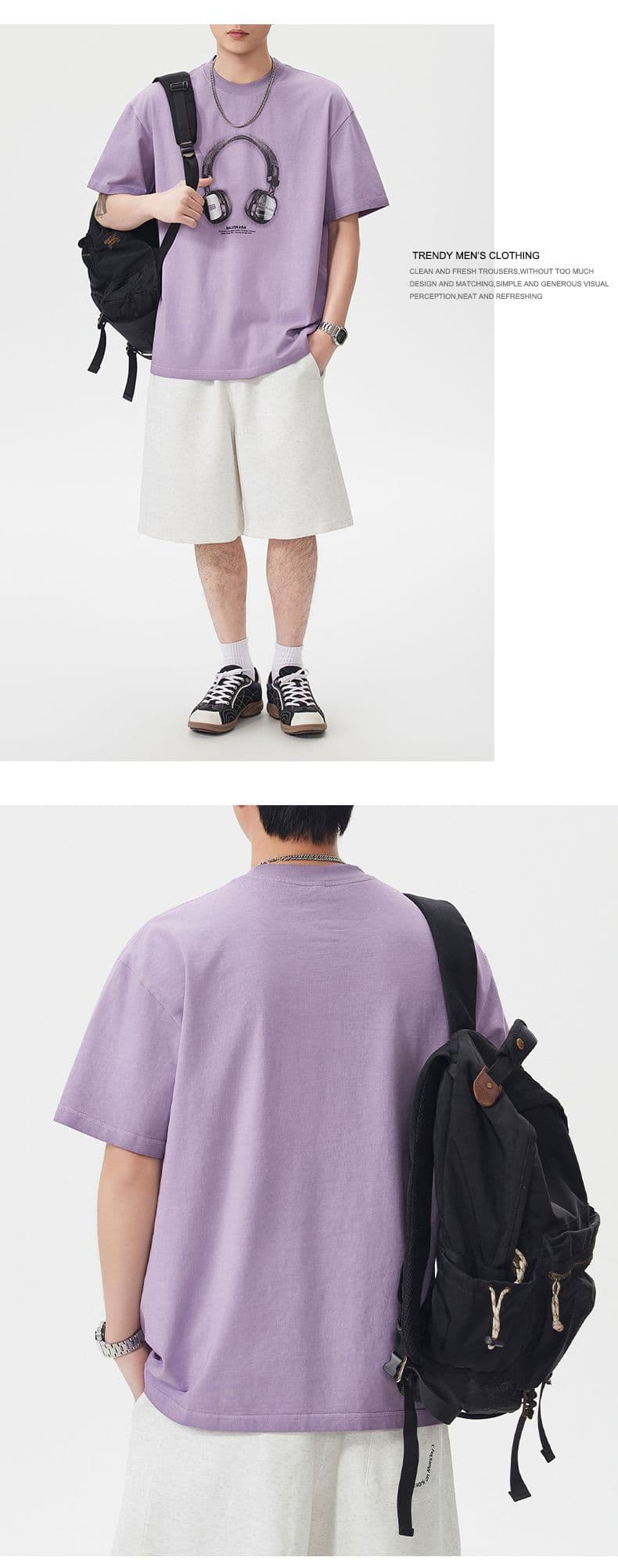 실사 여름 조수 브랜드 재미있는 프린트 마 오래된 무거운 워싱 면 반팔 티셔츠 남자 루즈핏 다용도 라운드 넥 맨위 상세 이미지 7