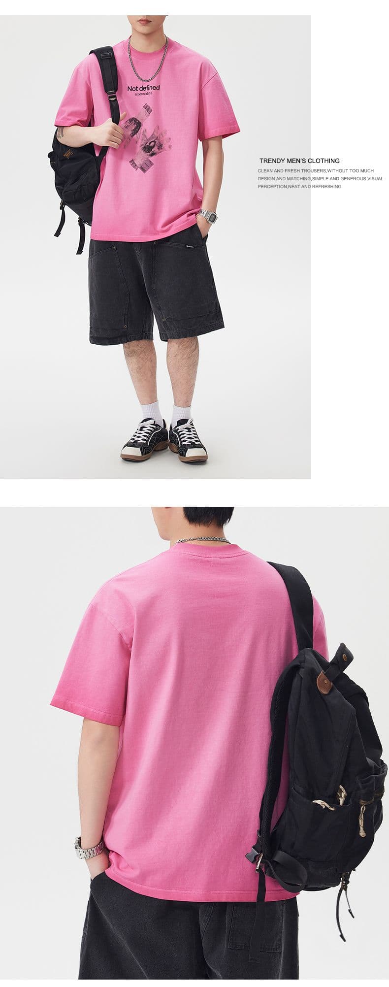 실사 여름 새로운 아메리칸 조수 브랜드 남성 마 오래된 워싱 면 반팔 미니멀리즘 캐주얼 출퇴근 맨위 상세 이미지 7