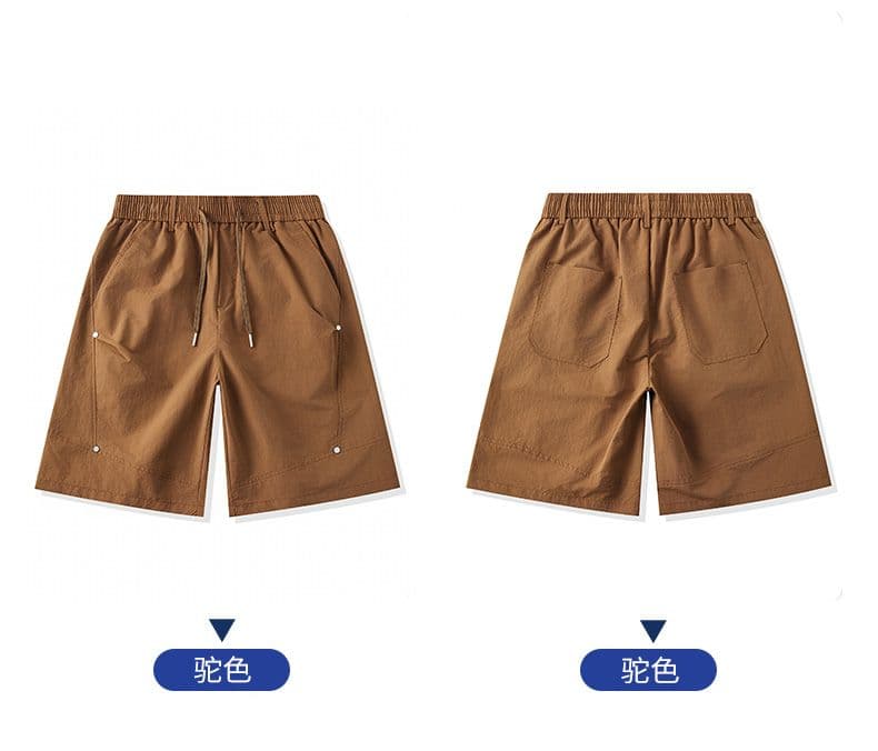 실사 여름 새로운 얼음 실크 얇은 스타일 5 점 캐주얼 바지 남자 루즈핏 다용도 산계 반바지 상세 이미지 28
