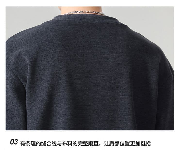 실사 2026 가을 겨울 새로운 조수 브랜드 디자인 센스 후드티 남자 고밀도 프로 피부 부드러운 찹쌀 통기성 편안함 출퇴근 맨위 상세 이미지 27