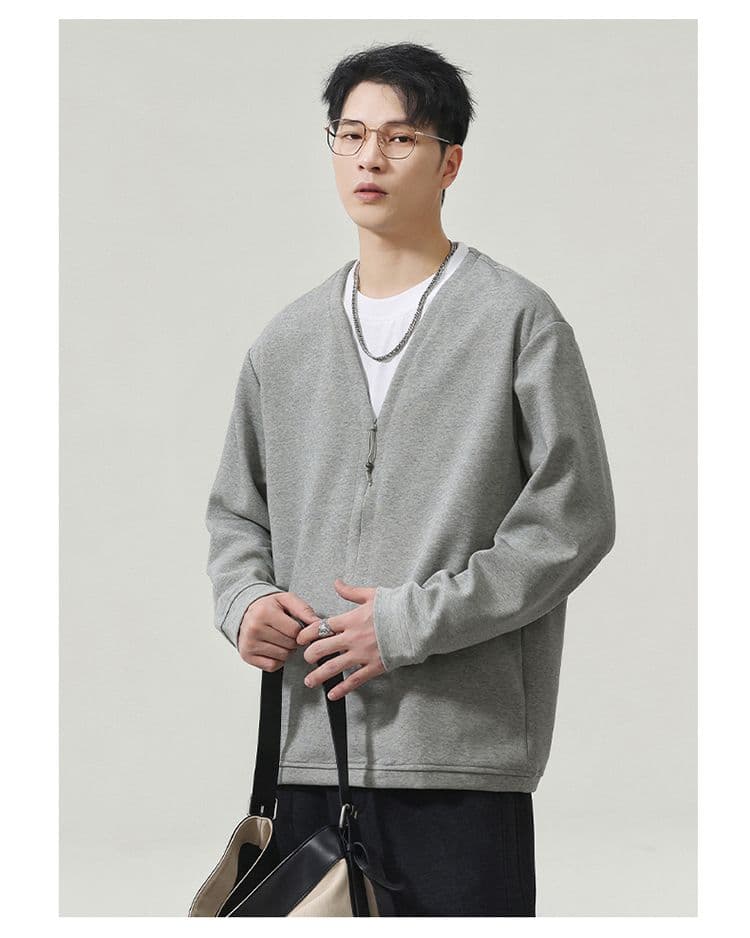 실사 2026 가을 겨울 새로운 오래된 돈 바람 아메리칸 페이크 레이어드 디자인 센스 후드티 남자 루즈핏 트렌드 일상 착용 가져 가라. 상세 이미지 11