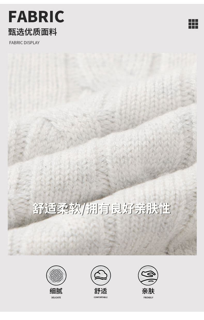 실사 가을 겨울 새로운 오래된 돈 바람 마 무늬 오픈 가디건 스웨터 남녀 다용도 출퇴근 부드러운 찹쌀 니트 스웨터 재킷 상세 이미지 5
