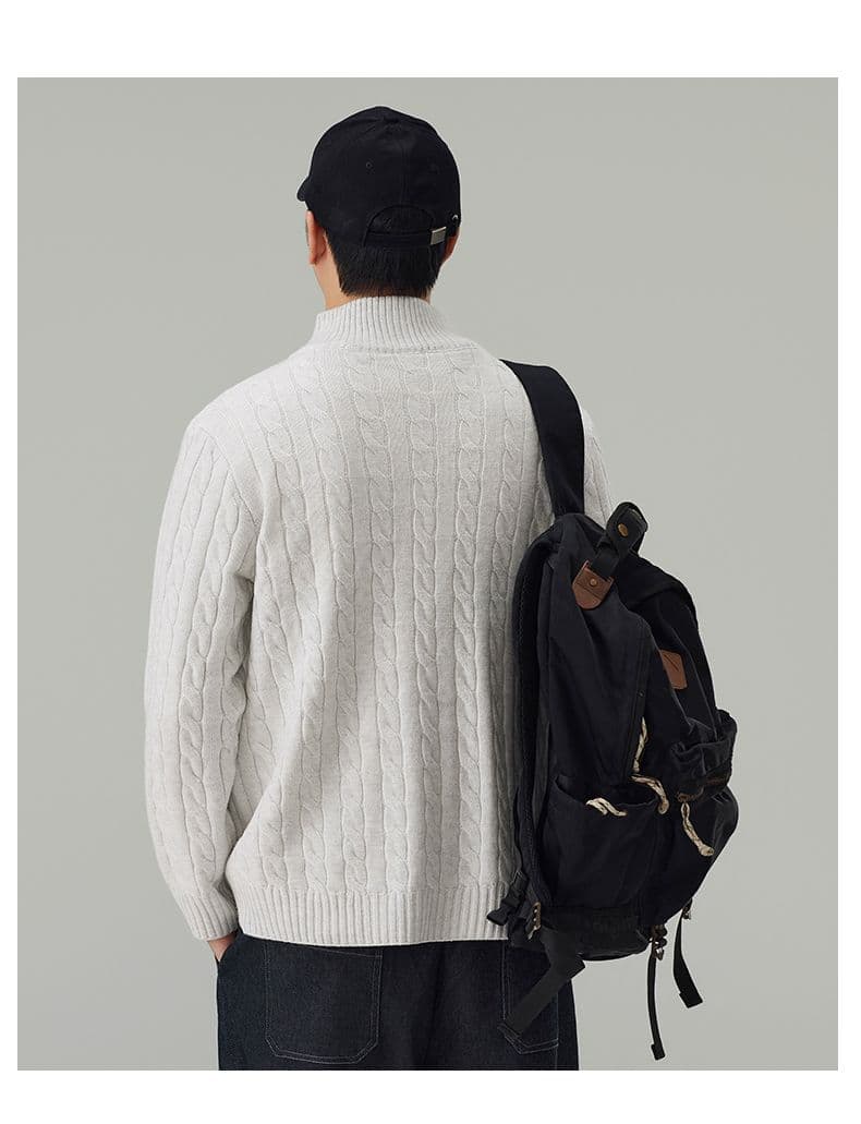실사 가을 겨울 새로운 오래된 돈 바람 마 무늬 오픈 가디건 스웨터 남녀 다용도 출퇴근 부드러운 찹쌀 니트 스웨터 재킷 상세 이미지 15