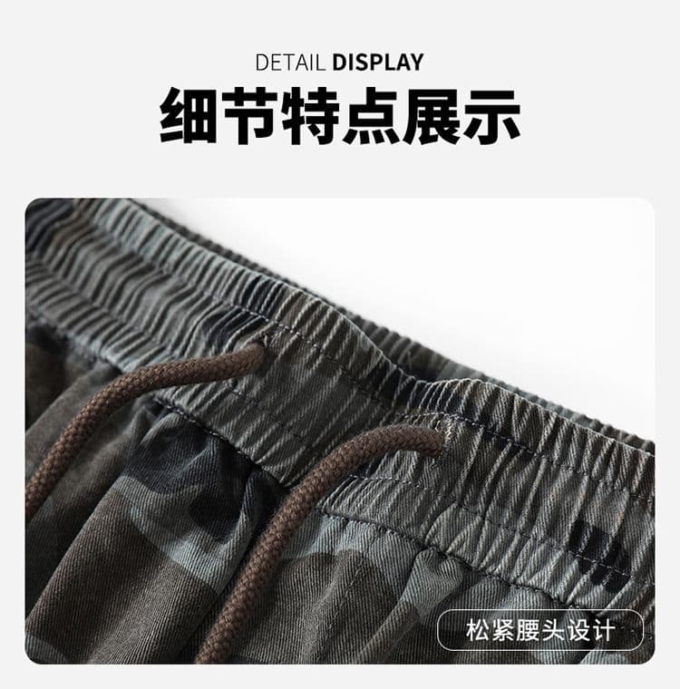 실사 가을 겨울 새로운 워싱 무거운 순면 아메리칸 카모플라주 캐주얼 바지 높음 거리 워싱 모통이 칼 루즈핏 워크웨어 팬츠 상세 이미지 21