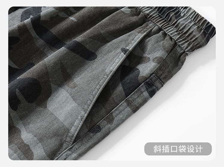 실사 가을 겨울 새로운 워싱 무거운 순면 아메리칸 카모플라주 캐주얼 바지 높음 거리 워싱 모통이 칼 루즈핏 워크웨어 팬츠 상세 이미지 23