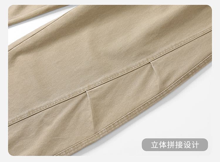 실사 가을 겨울 새로운 한국 스타일 하프 밴딩 순면 워시 퇴색 한 아메리칸 높음 거리 주름 워싱 모통이 칼 루즈핏 워크웨어 팬츠 상세 이미지 22