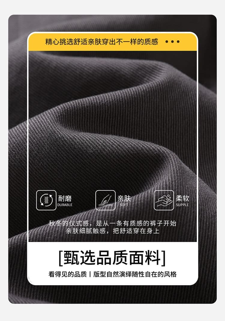 실사 가을 겨울 새로운 순면 아메리칸 celanfit 높음 거리 주름 레트로 워싱 스트레이트 루즈핏 워크웨어 팬츠 상세 이미지 2