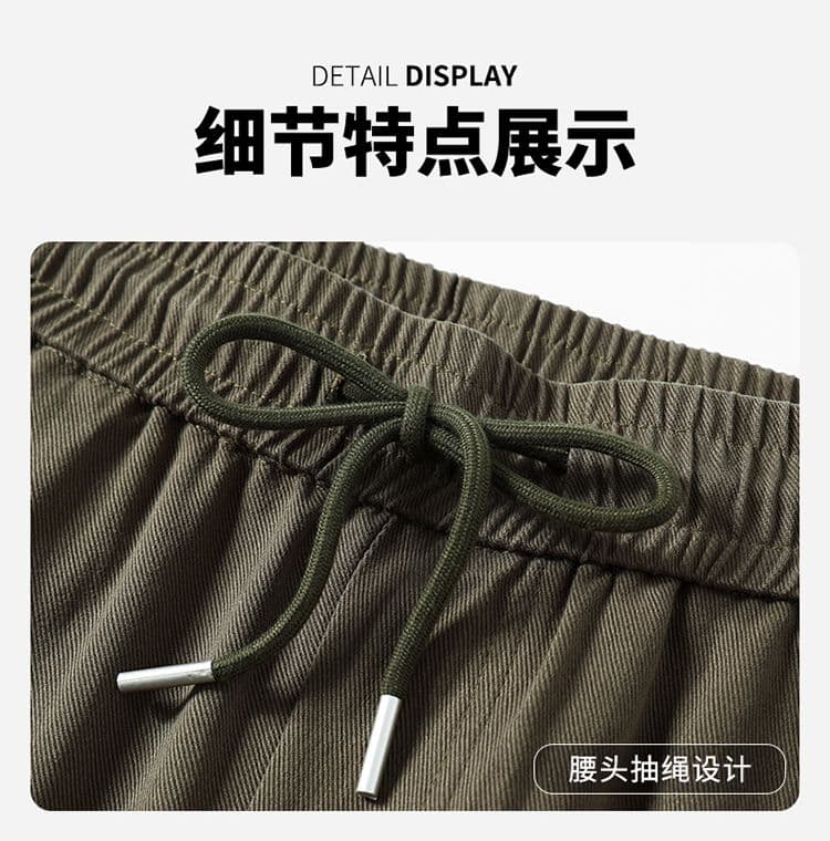 실사 가을 겨울 새로운 순면 아메리칸 높음 거리 주름 워싱 스트레이트 루즈핏 캐주얼 워크웨어 팬츠 상세 이미지 21