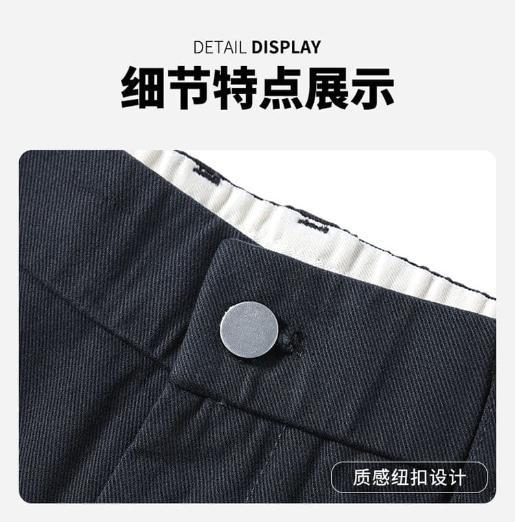 실사 가을 겨울 새로운 순면 아메리칸 높음 거리 주름 캐주얼 바지 남성 레트로 워싱 스트레이트 루즈핏 워크웨어 팬츠 상세 이미지 21