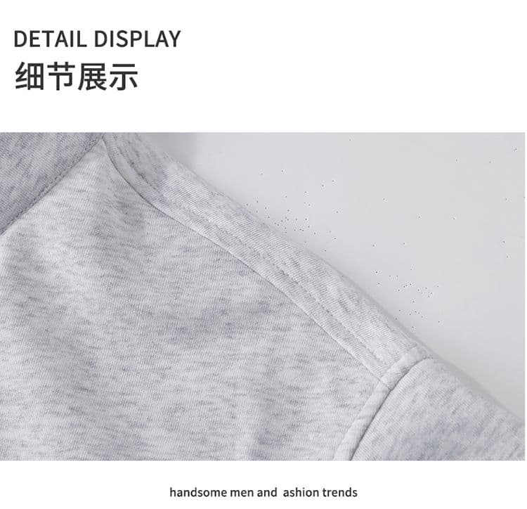 실사 가을 겨울철 새로운 오래된 돈 바람 아메리칸 페이크 레이어드 디자인 센스 스탠드 칼라 하프 오픈 가디건 캐주얼 후드티 상세 이미지 18