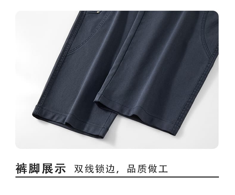 실사 가을 겨울 새로운 아메리칸 조수 브랜드 곡선 캐주얼 바지 남녀 루즈핏 다용도 징 트렌드 패치워크 모통이 칼 바지 상세 이미지 19