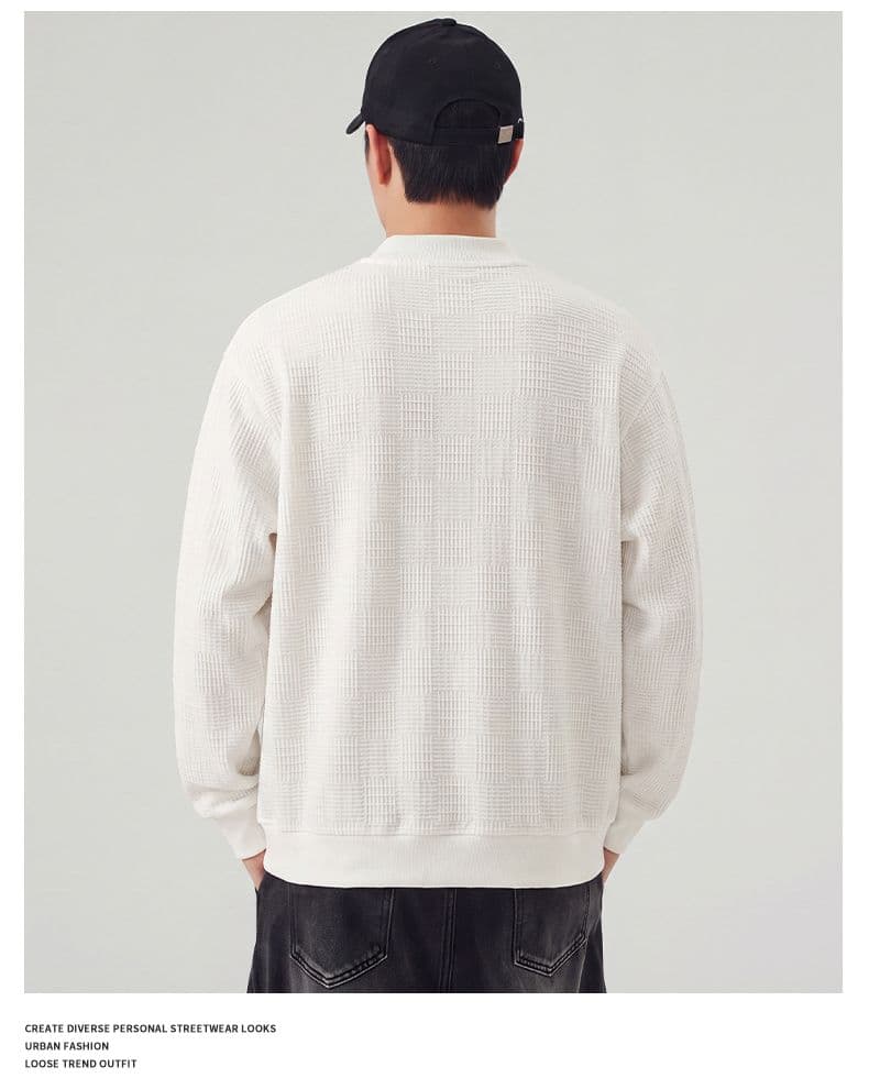 실사 가을 겨울 새로운 오픈 가디건 후드티 남성 무거운 V넥 단추 재킷 아메리칸 무거운 트렌드 출퇴근 재킷 상세 이미지 9