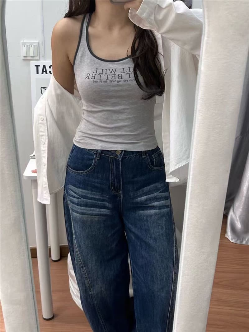 봄 새로운 아메리칸 레트로 핫걸 외출용 캐미솔 2026 여름 새로운 인사이드 가져 가라. 민소매 맨위 상세 이미지 9