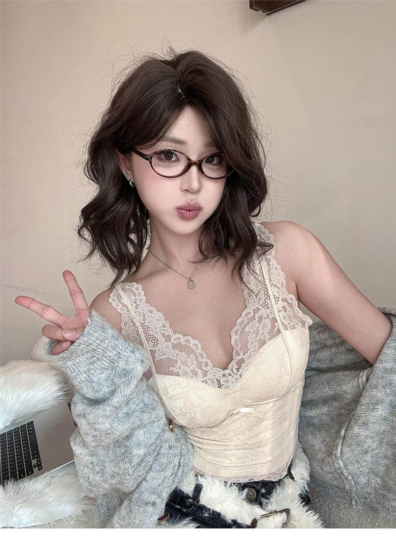 부드러운 순수한 욕망 섹시함 레이스 속옷 여성 롱 코트 만나는 인사이드 가져 가라. 없음 강철 링 벨트 가슴 패드 캐미솔 텍스트 브래지어 상세 이미지 17