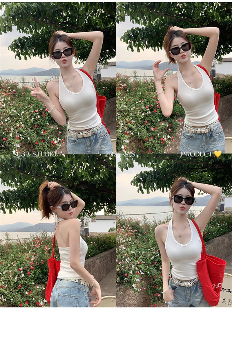 행침 목 슬립 맨위 여성 여름 외출용 2026 새로운 표지 대리인 우유 인사이드 가져 가라. 만나는 자이언트 잘 생긴 파란색 아름다움 뒤로 조끼 상세 이미지 15