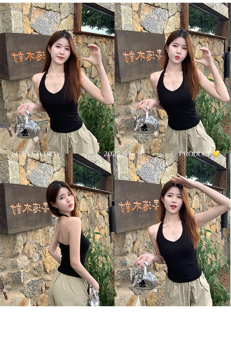 행침 목 슬립 맨위 여성 여름 외출용 2026 새로운 표지 대리인 우유 인사이드 가져 가라. 만나는 자이언트 잘 생긴 파란색 아름다움 뒤로 조끼 상세 이미지 20