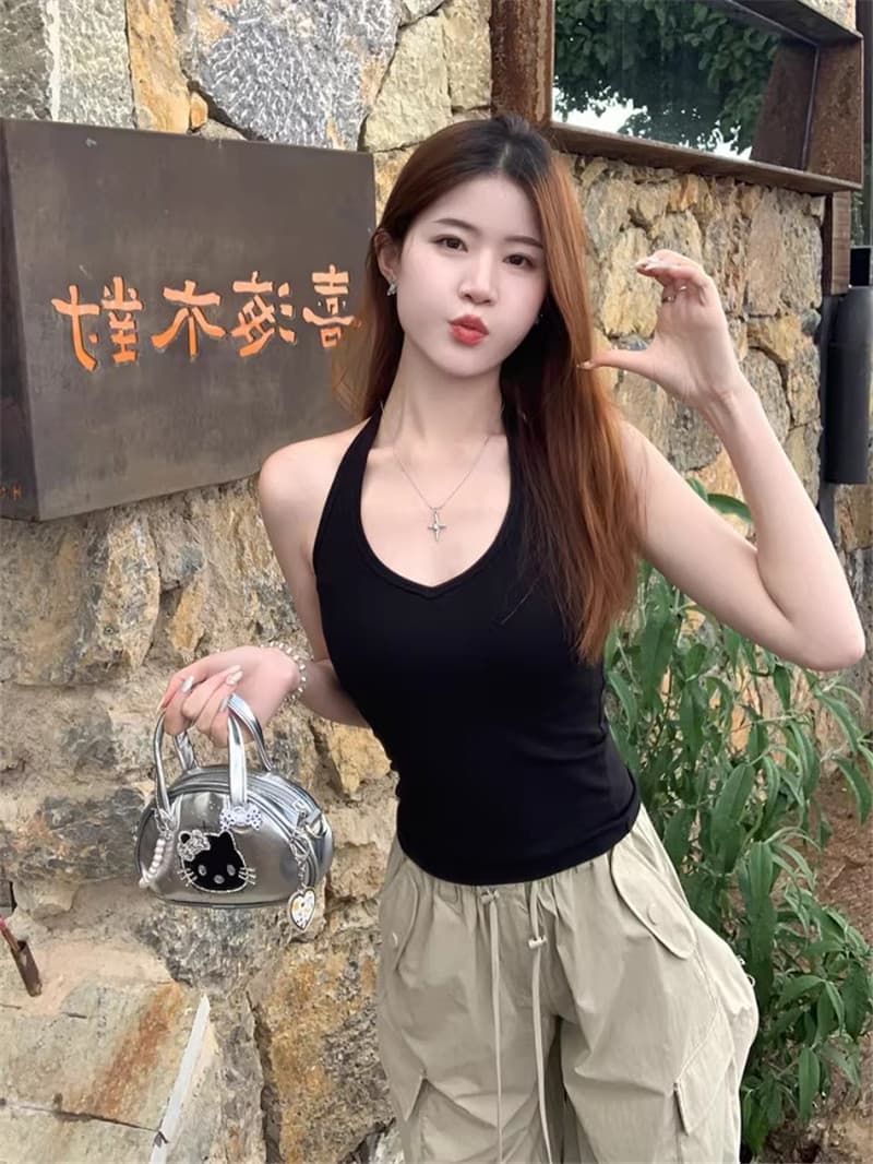 행침 목 슬립 맨위 여성 여름 외출용 2026 새로운 표지 대리인 우유 인사이드 가져 가라. 만나는 자이언트 잘 생긴 파란색 아름다움 뒤로 조끼 상세 이미지 27