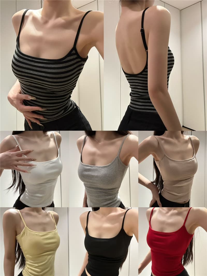 순수한 욕망 아름다움 뒤로 속옷 여성 전후 더블 대 u 봄 여름 캐미솔 인사이드 가져 가라. 만나는 수 있습니다. 외출용 켜기 벨트 가슴 패드 상세 이미지 2