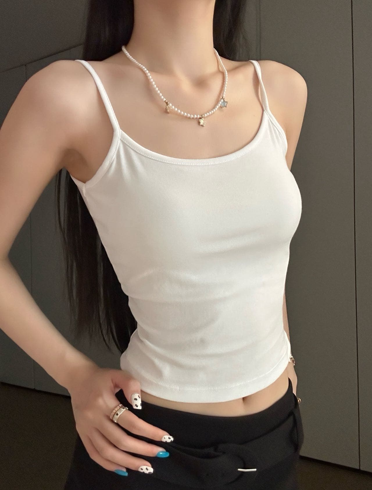 한 부서 차가운 센스 대 u 뒤로 슬립 고정 하나 젤리 차가운 센스 가슴 패드 내부 층 대 u 뒤로 디자인 아름다움 뒤로 조끼 상세 이미지 12