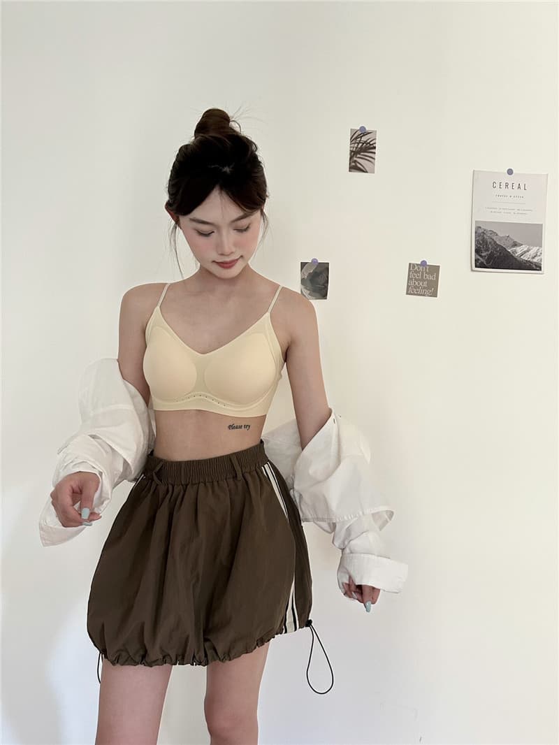 왕 옥 원자바오 같은 단락 파운데이션 속옷 여성 작은 가슴 모으다 통기성 뒤로 심장 어깨끈 아름다움 뒤로 브래지어 얇은 스타일 상세 이미지 4
