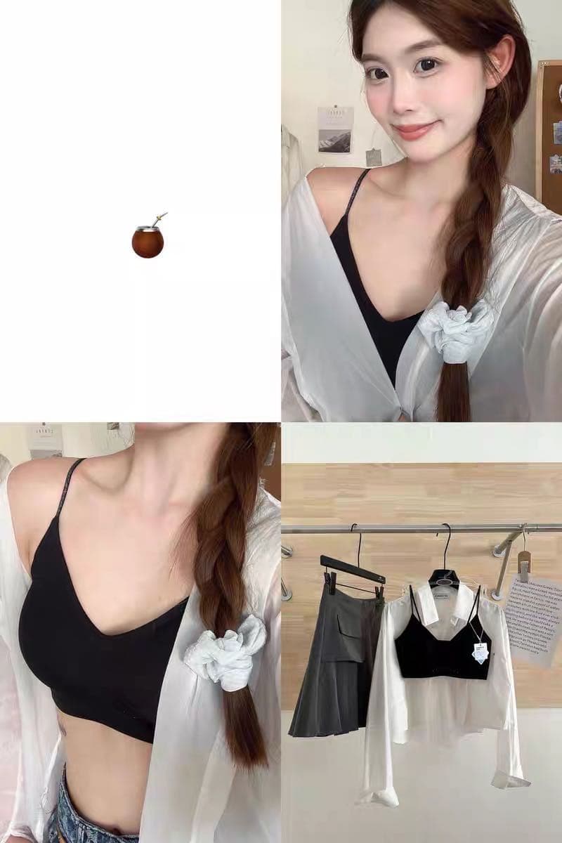 왕 옥 원자바오 같은 단락 파운데이션 속옷 여성 작은 가슴 모으다 통기성 뒤로 심장 어깨끈 아름다움 뒤로 브래지어 얇은 스타일 상세 이미지 9