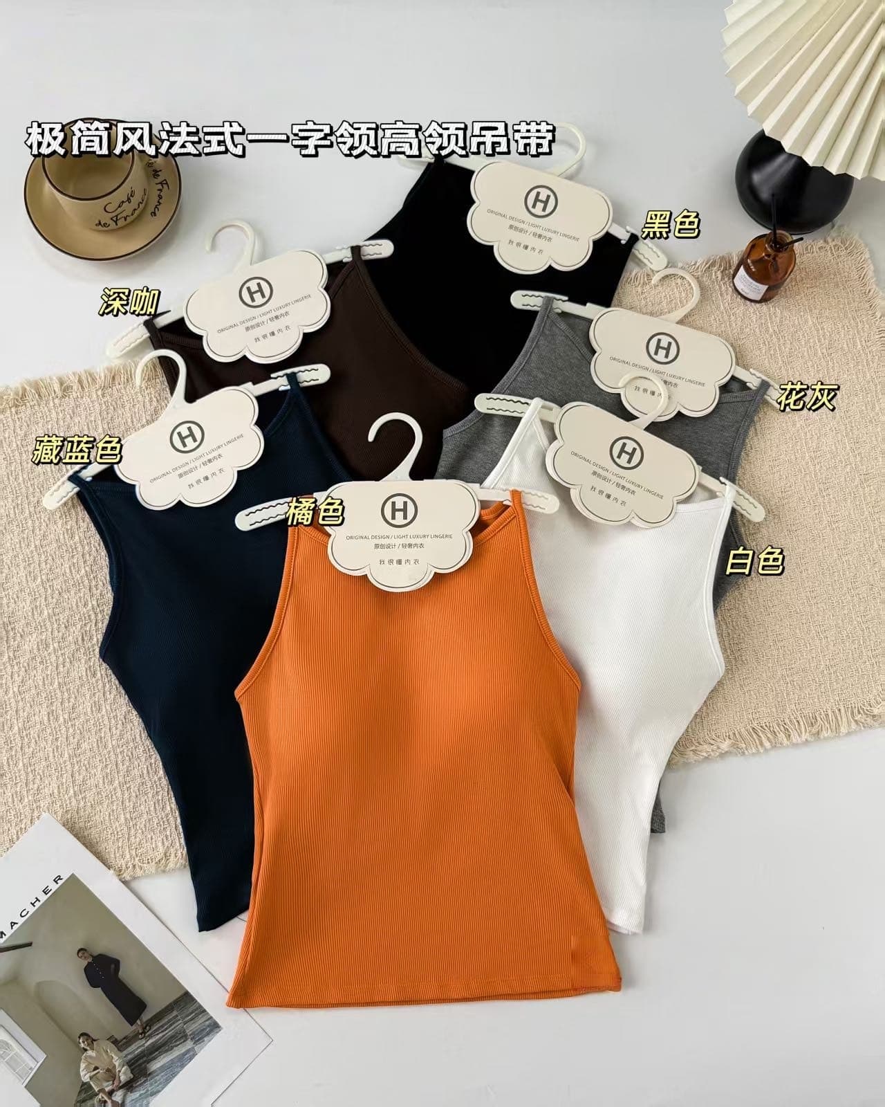 익스트림 제인 바람 프랑스식 보트넥 터틀넥 슬립 이른 가을 보트 칼라 다용도 고급 가슴 패드 원피스 아름다움 뒤로 조끼 상세 이미지 7