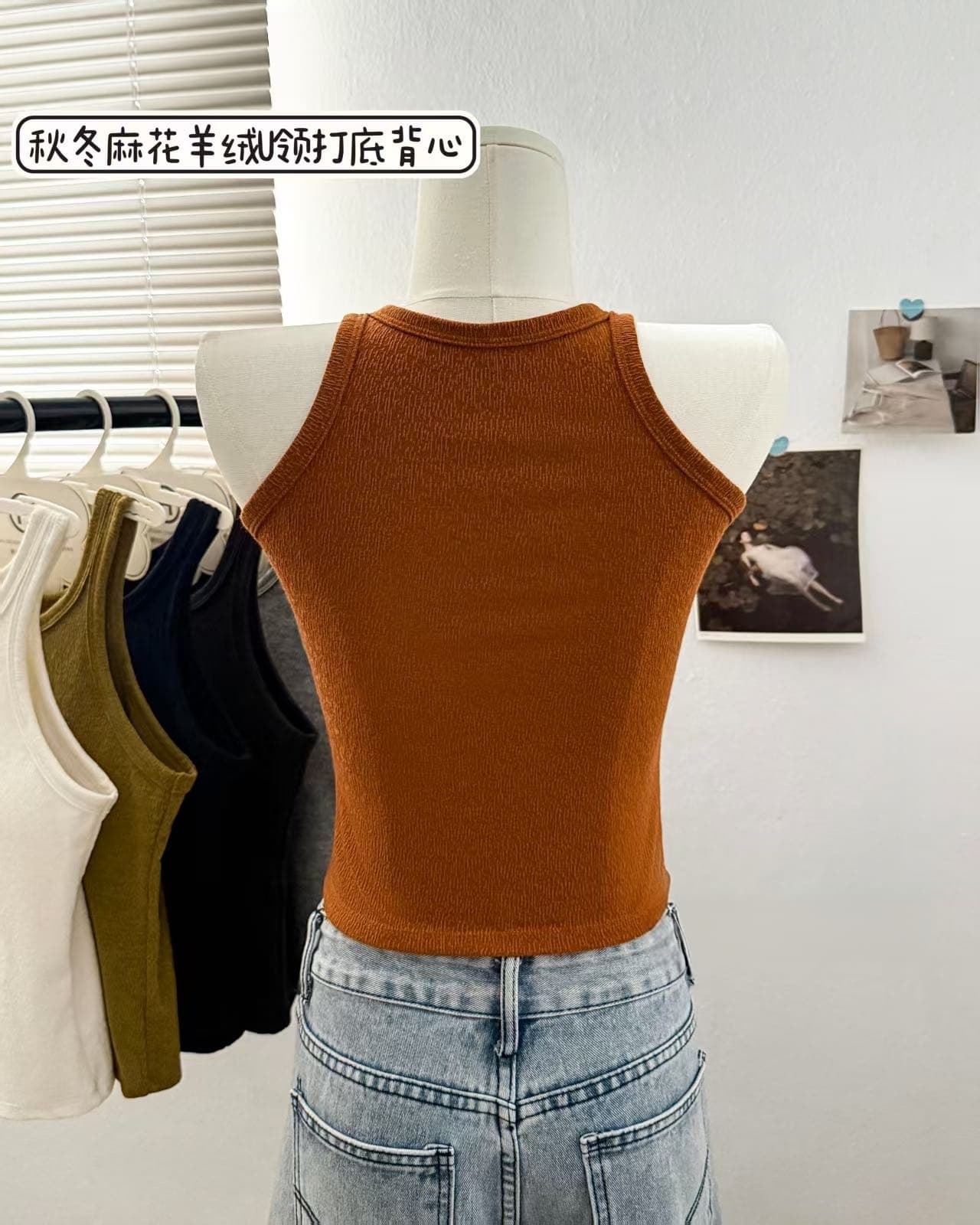 가을 겨울 꽈배기 양모 u 칼라 만나는 조끼 발굴하다 어깨 단어 뒤로 핫걸 만나는 보온 인사이드 가져 가라. 아름다움 뒤로 상세 이미지 5