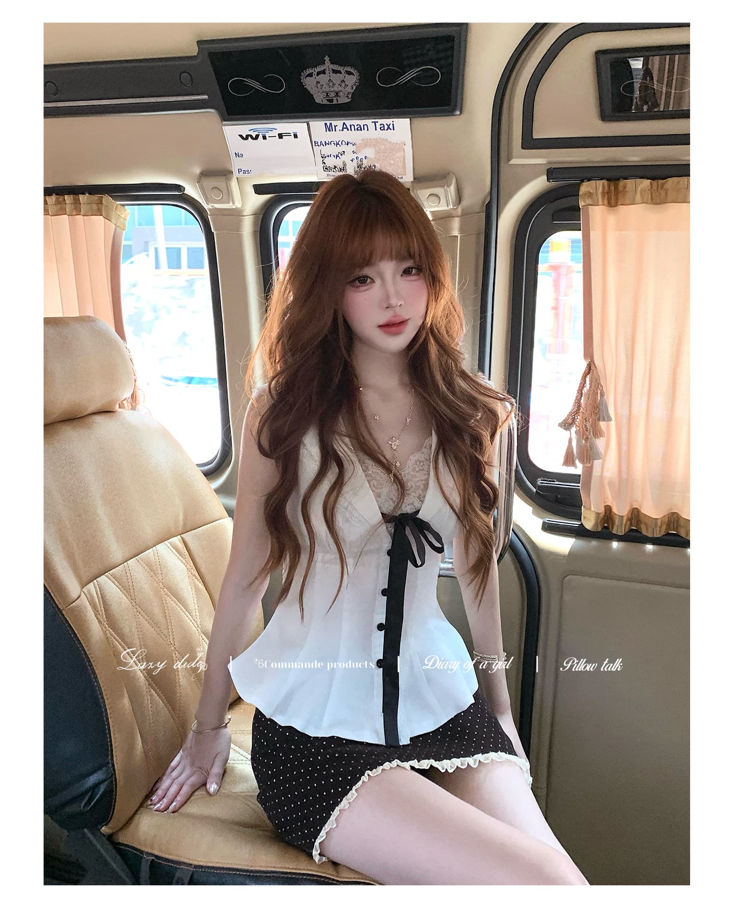 lazydidi 마가렛 4 30 신제품 프랑스식 레트로 출퇴근 레이스 조각 허리 수축 셔츠 상세 이미지 8