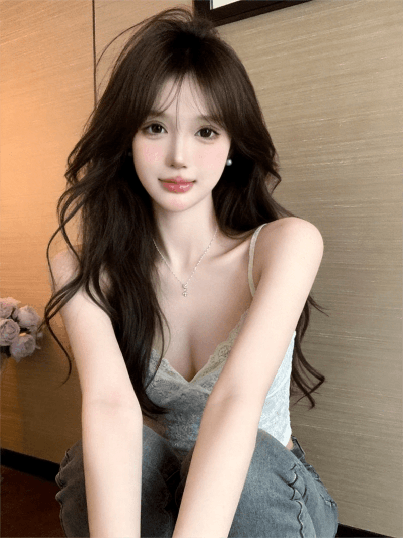 정가 실사 순수한 욕망 절묘한 레이스 디자인 센스 캐미솔 봄 가을 인사이드 가져 가라. 외출용 만나는 벨트 가슴 패드 의류 상세 이미지 3