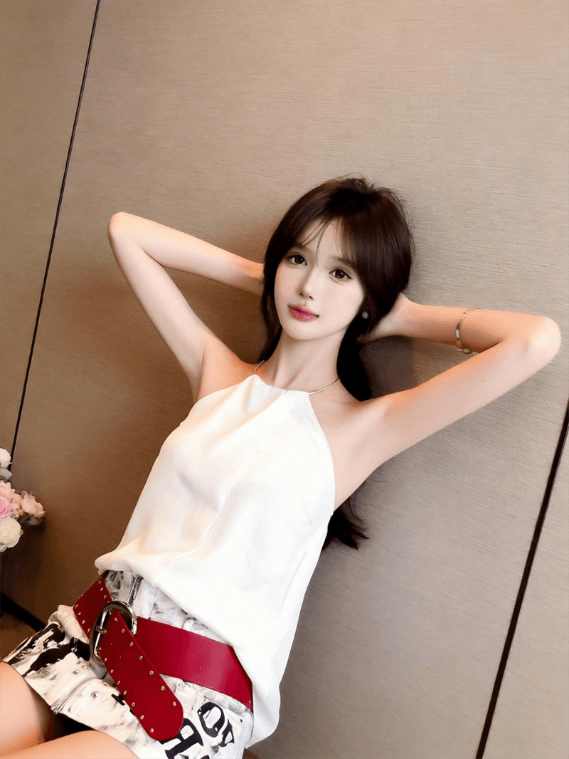 정가 실사 유럽과 미국 스타일 패션 품격 금속 칼라 행침 목 오프숄더 쉬폰 블라우스 루즈핏 디자인 센스 맨위 상세 이미지 2