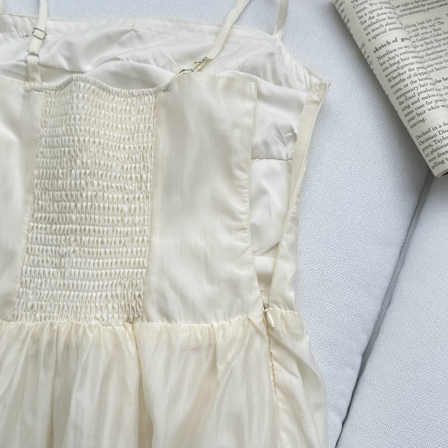 skk store Du 음악 리 정원 주간 실크 아세트산 첫사랑 요정 치마 몸매 가꾸기 슬립 드레스 케이크 드레스 상세 이미지 23