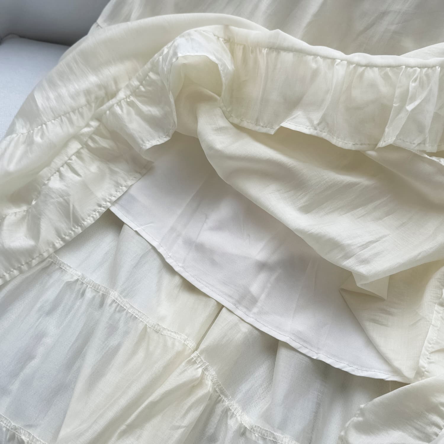 skk store Du 음악 리 정원 주간 실크 아세트산 첫사랑 요정 치마 몸매 가꾸기 슬립 드레스 케이크 드레스 상세 이미지 25