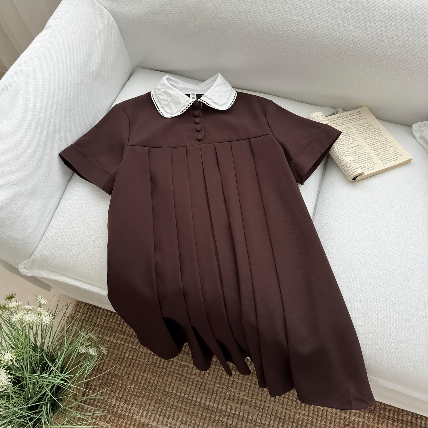 coolline 숲 희 꽃 와 앨리스 doll 센스 miu 부서 베이비 칼라 드레스 이미지 6