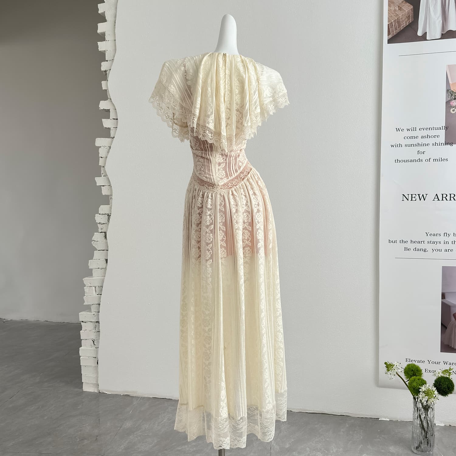 toroon 남쪽 법 dress 무거운 작업 레이스 여성 드레스 봄 여름 새로운 허리 수축 슬림해 보이는 길다 치마 이미지 5