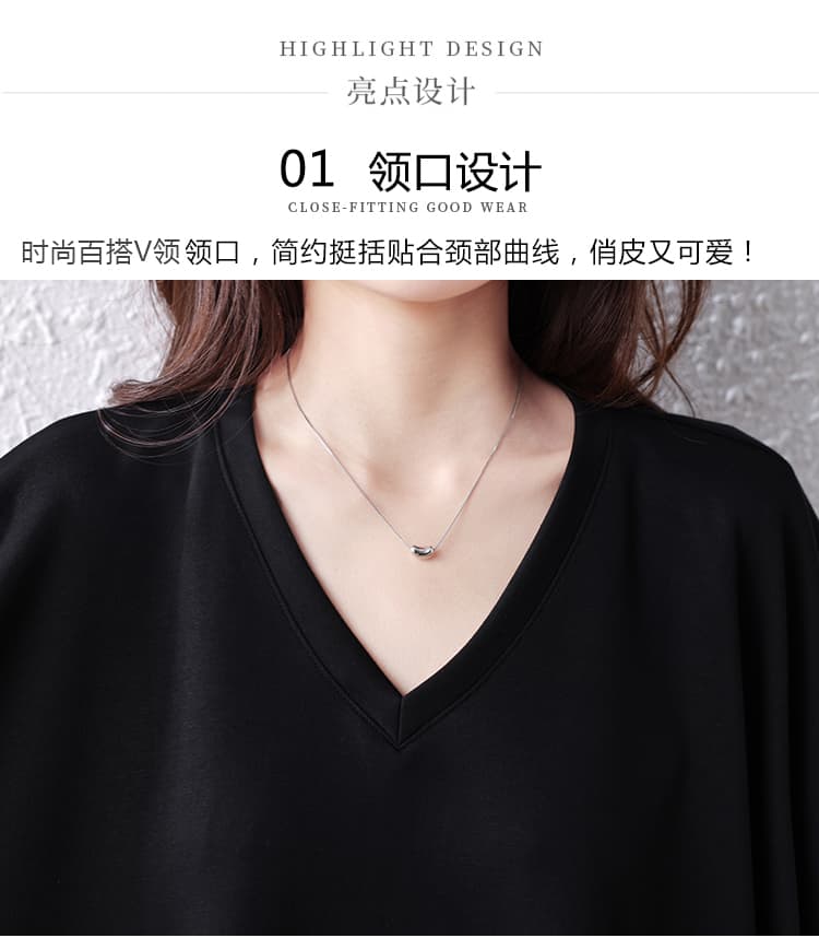 실사 2026 여름 여성 의류 새로운 패션 품격 빅 사이즈 다용도 지방 mm 슬림해 보이는 표지 고기 루즈핏 외국 가스 맨위 상세 이미지 5