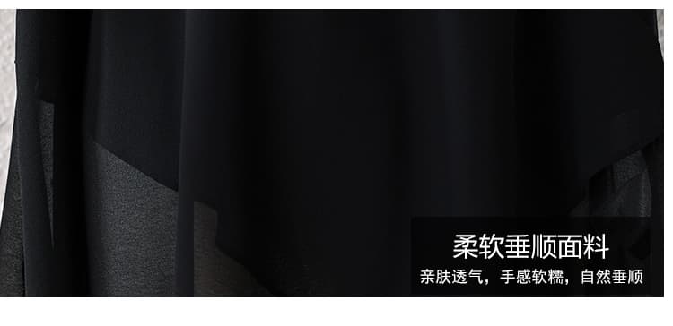 실사 빅 사이즈 여성 의류 2026 여름 새로운 여성 의류 지방 mm 디자인 센스 패치워크 반팔 루즈핏 티셔츠 맨위 여성 상세 이미지 7