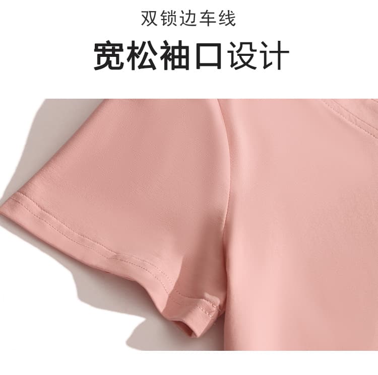 새로운 여름 자수 디자인 반팔 캐주얼 루즈핏 중노년 어머니 드레스 새로운 패션 빅 사이즈 맨위 V넥 상세 이미지 10