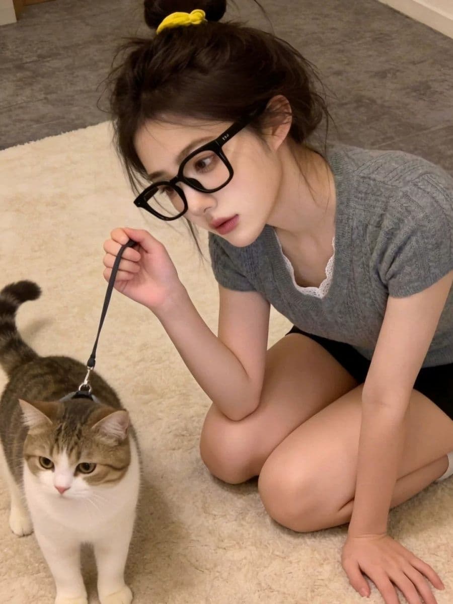 여름 한 부서 착용 가져 가라. V넥 반팔 티셔츠 여성 새로운 레이스 디자인 센스 니트 맨위 이미지 4