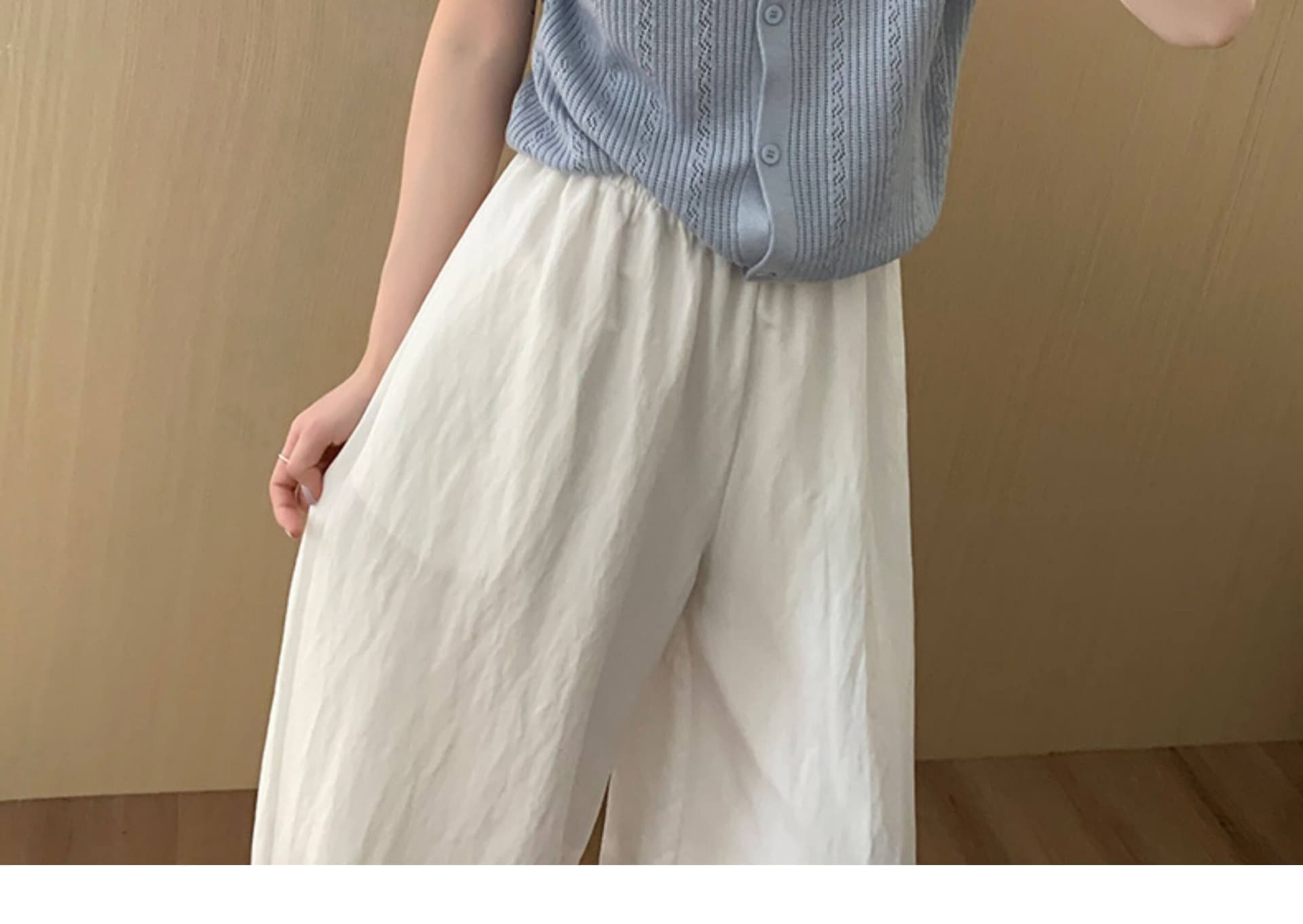 단색 POLO 칼라 마 재료 작은 셔츠 2026 여름 새로운 한국 스타일 다용도 슬림해 보이는 맨위 여성 상세 이미지 32