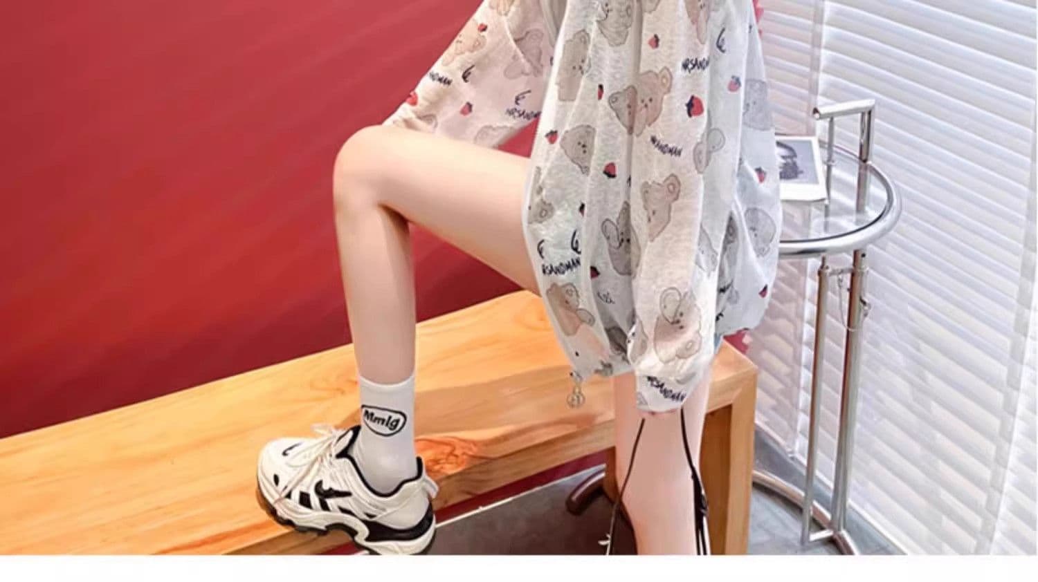 얼음 실크 얇은 스타일 꽃무늬 자외선 차단 의류 여성 여름 새로운 루즈핏 빅 사이즈 통기성 자외선 차단 외투 상세 이미지 7