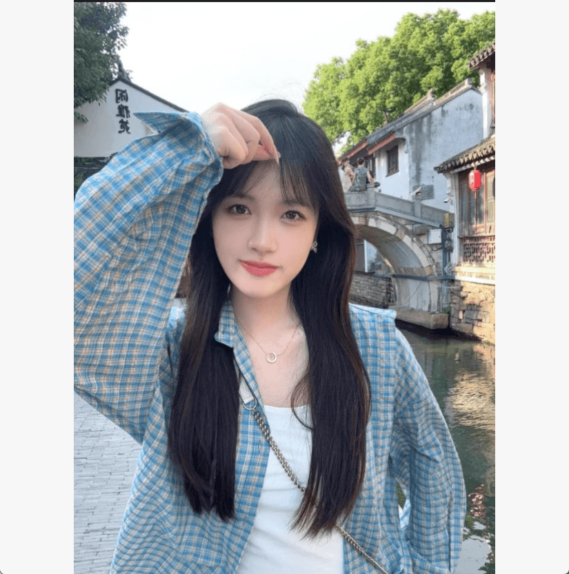 파란색 체크무늬 긴팔 여성 셔츠 여름 고유 한 슈퍼 잘 생긴 루즈핏 캐주얼 자외선 차단 셔츠 재킷 이미지 4