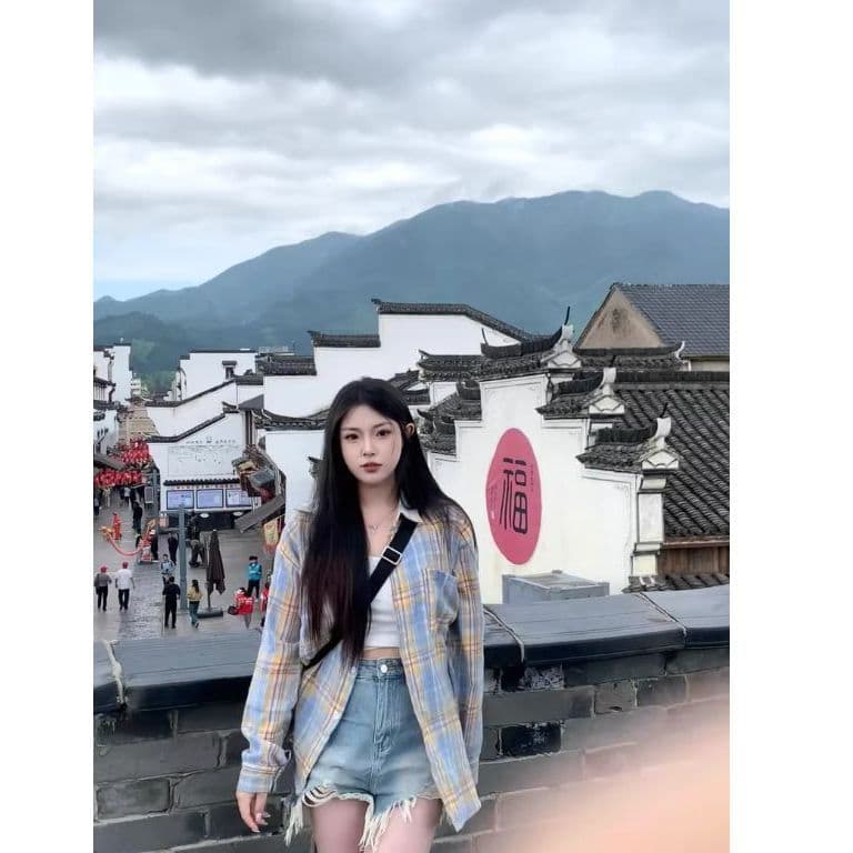 도파민 빛 럭셔리 고급 순면 체크무늬 여성 셔츠 인사이드 가져 가라. 스택 착용 루즈핏 캐주얼 슬림해 보이는 긴팔 셔츠 외출용 상세 이미지 4