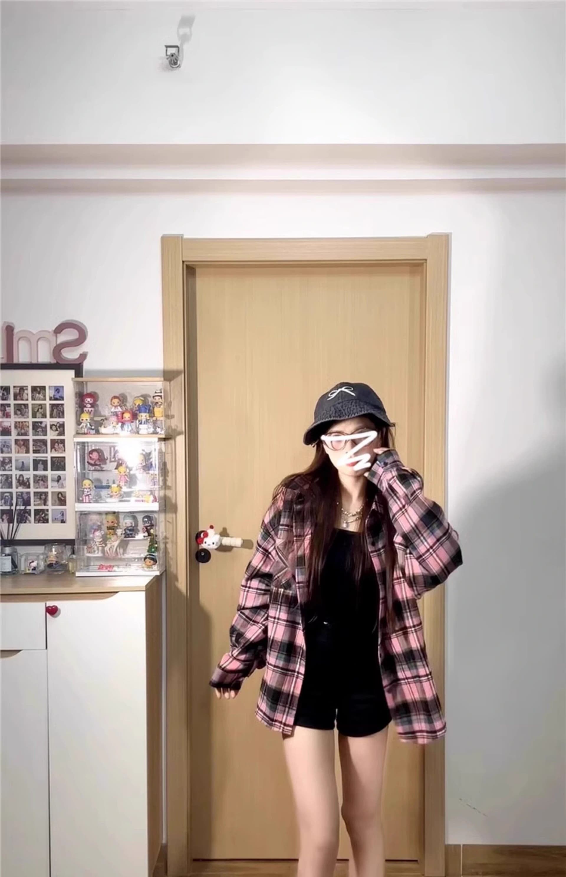 2026 새로운 아메리칸 레트로 격자 무늬 셔츠 여성 코트 조기 봄 oversize 긴팔 자외선 차단 작은 대중 맨위 상세 이미지 4