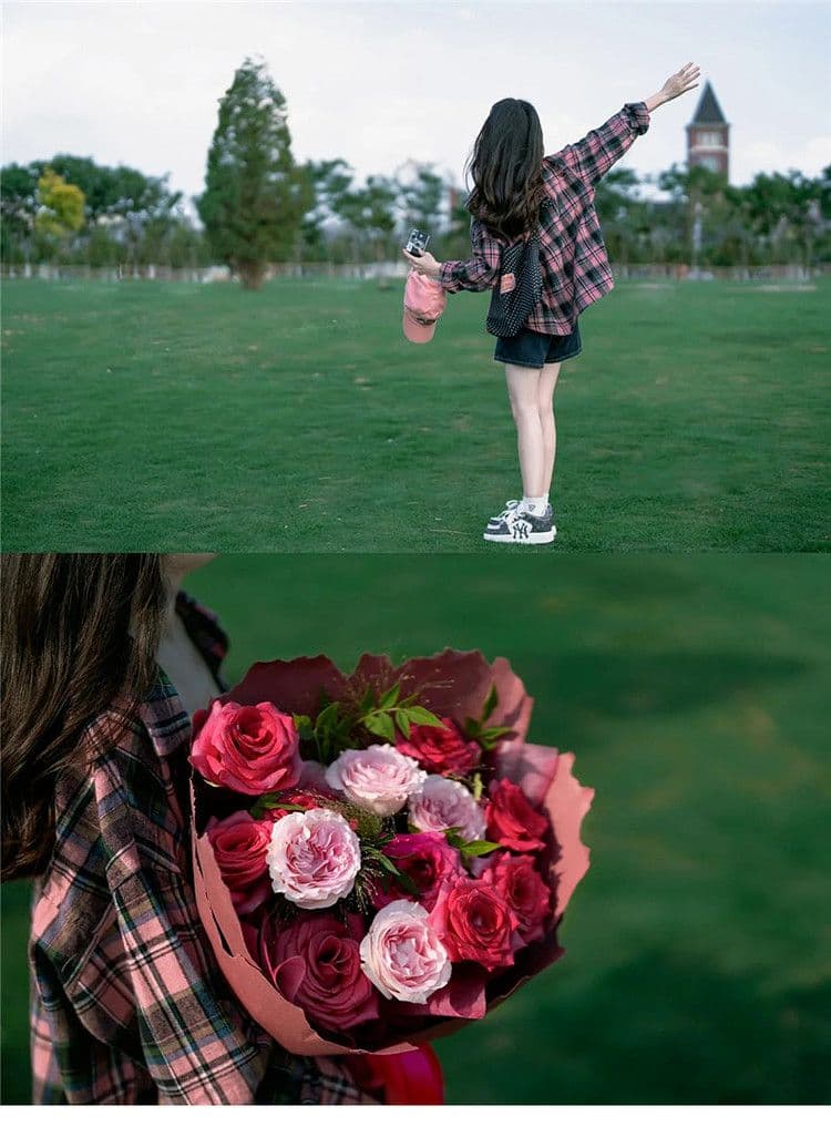 아메리칸 oversize 레트로 블랙 분말 체크무늬 여성 셔츠 이른 가을 새로운 루즈핏 디자인 센스 자외선 차단 긴팔 맨위 상세 이미지 6
