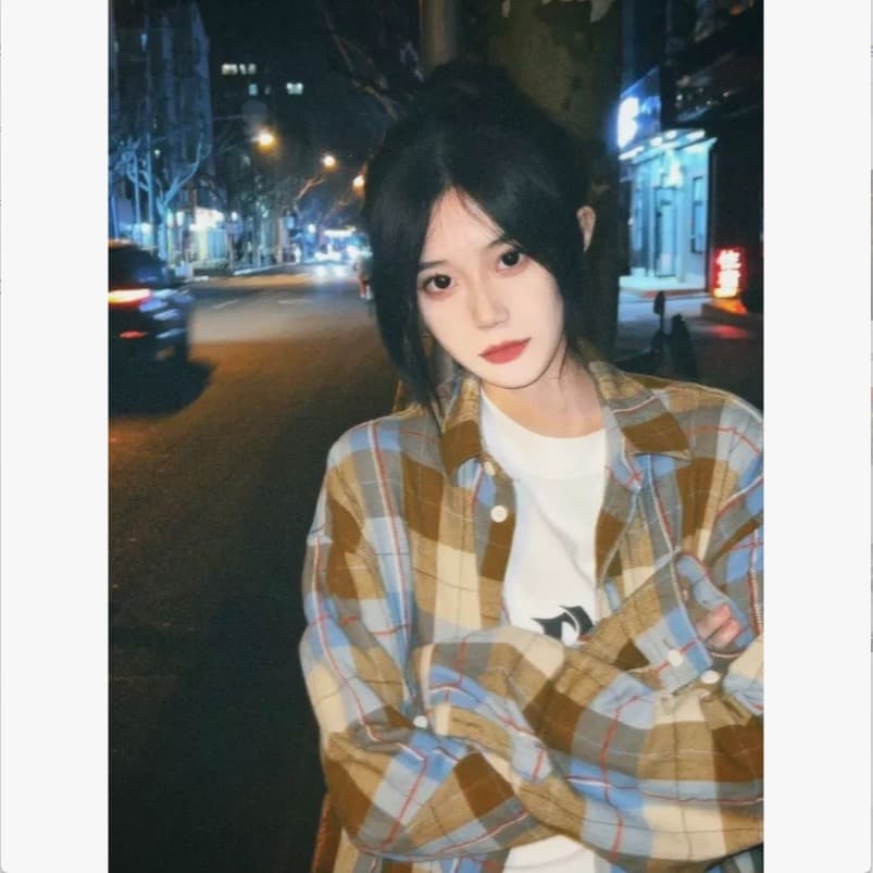 일본식 레트로 체크무늬 셔츠 외출용 여성 2026 새로운 홍콩 느낌 chic 루즈핏 캐주얼 커플 섹션 셔츠 이미지 5