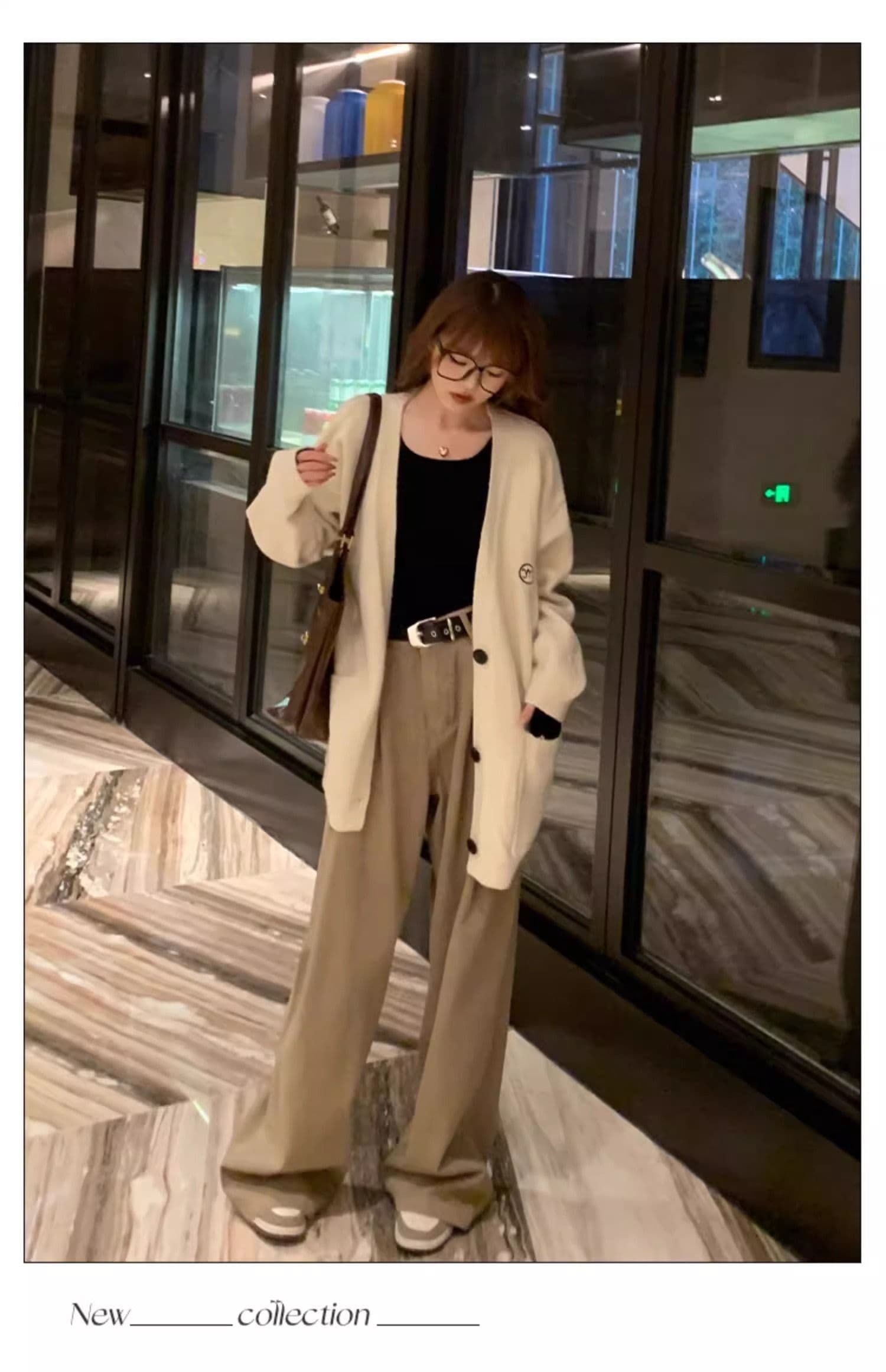 가을 새로운 긴팔 니트 스웨터 여성 몸매 가꾸기 인사이드 가져 가라. 광장 칼라 기본 셔츠 가을 겨울 고급 센스 맨위 상세 이미지 7