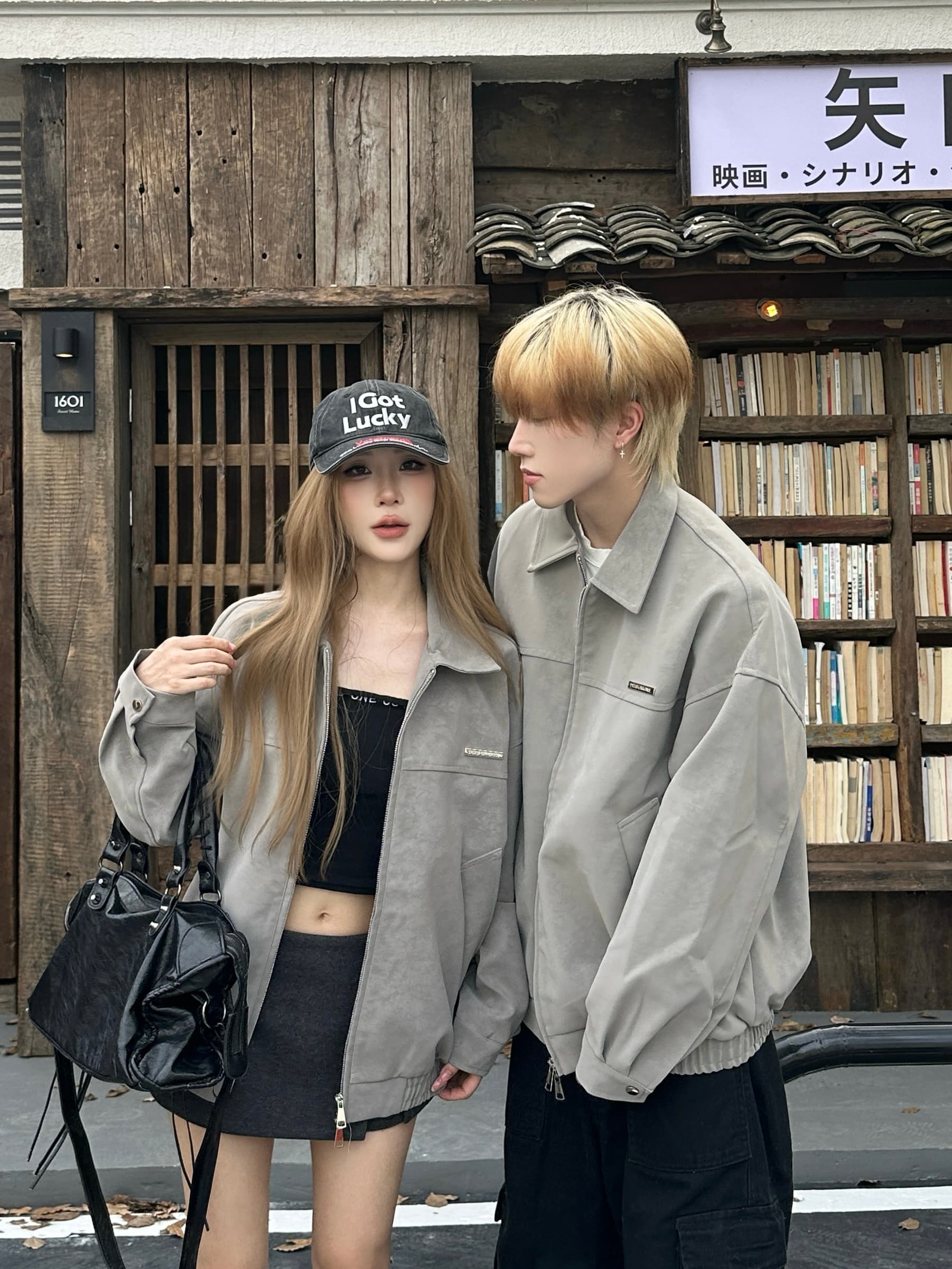 실사 커플룩 가을 겨울 의류 새로운 조수 브랜드 가죽 자켓 있음 선적 상세 이미지 4