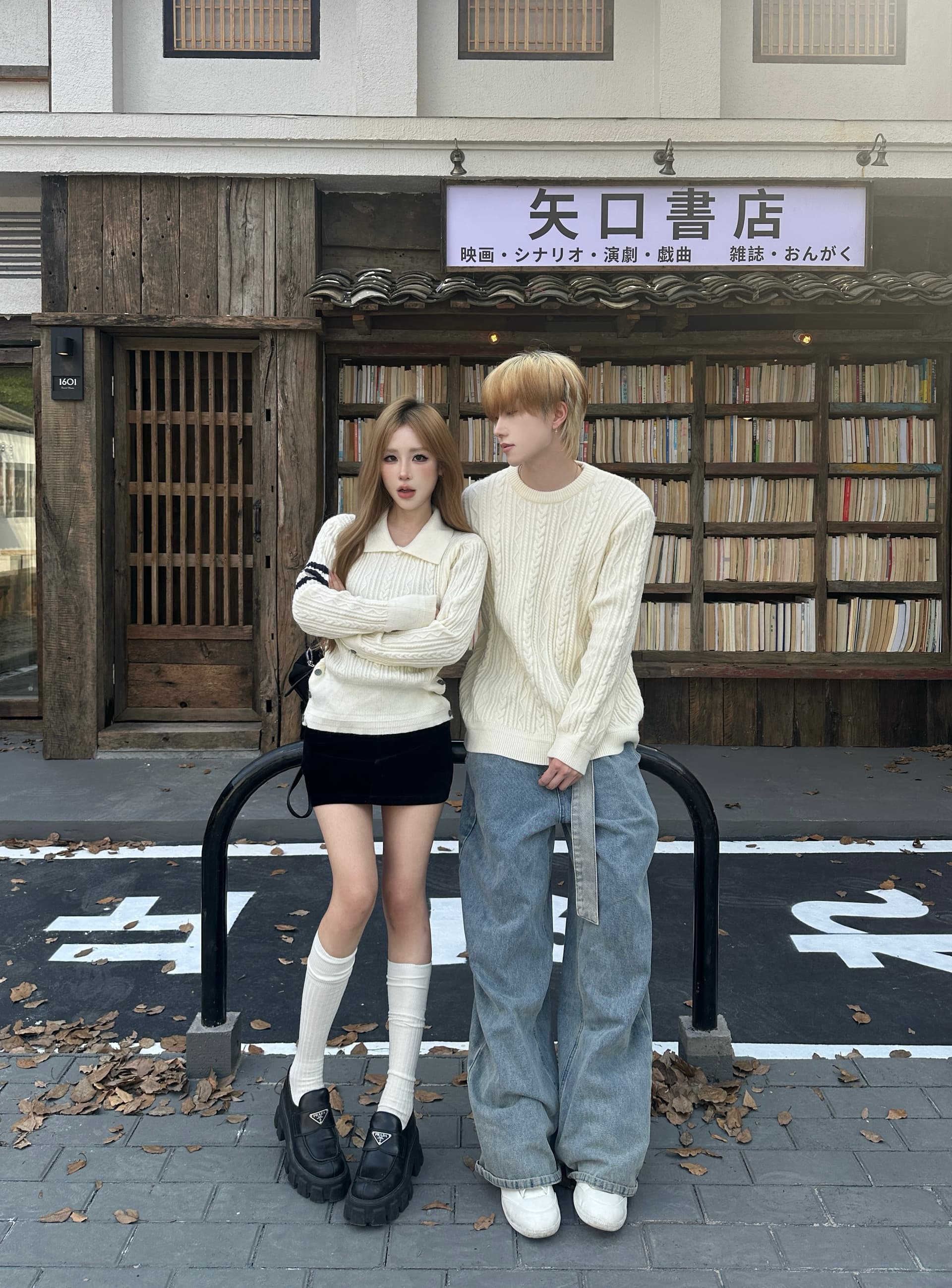 실사 커플룩 가을 겨울 의류 두꺼운 스웨터 풀오버 여성 니트 스웨터 남자 있음 선적 상세 이미지 3